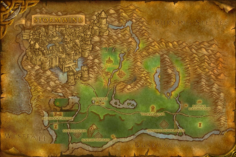 Elwynn Forest map