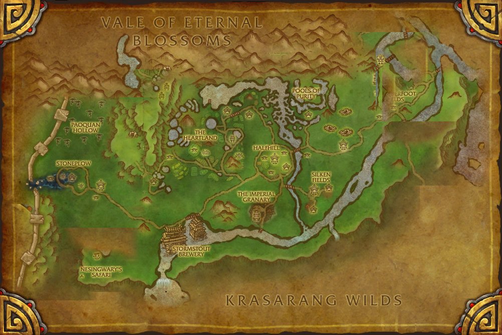 Valley of the Four Winds map