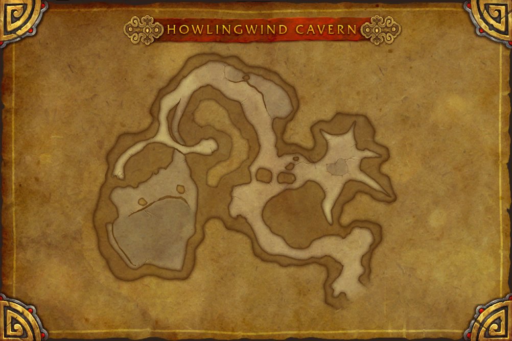 Howlingwind Cavern map