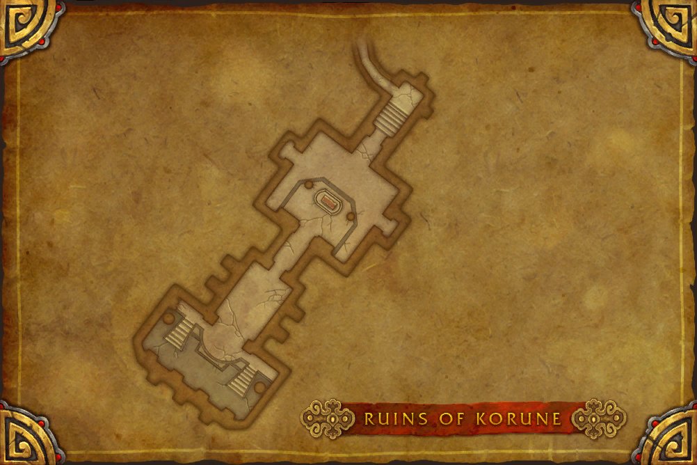 Ruins of Korune map