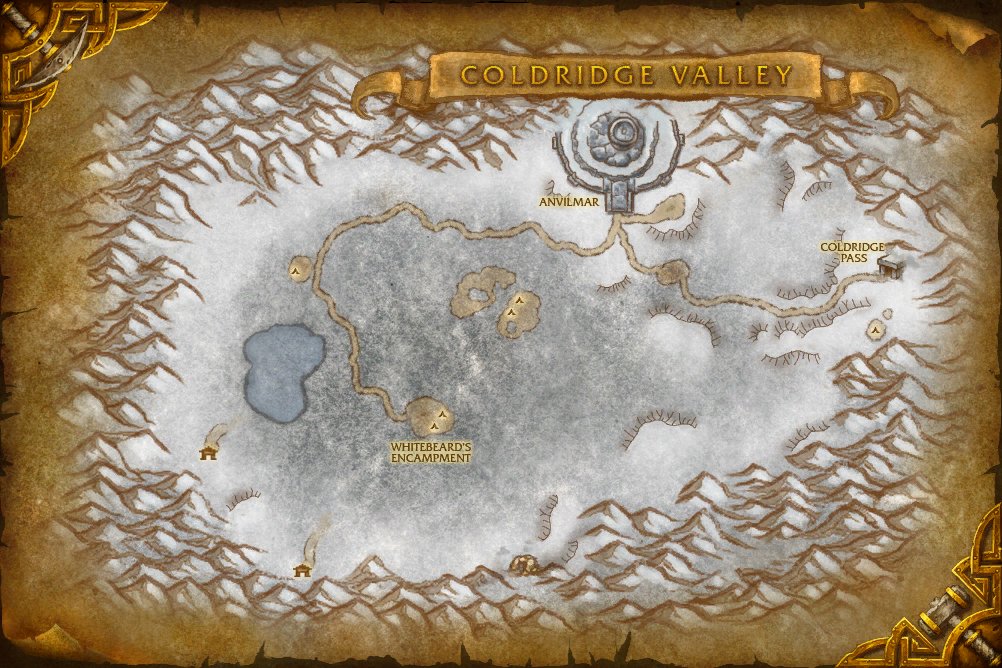 Coldridge Valley map