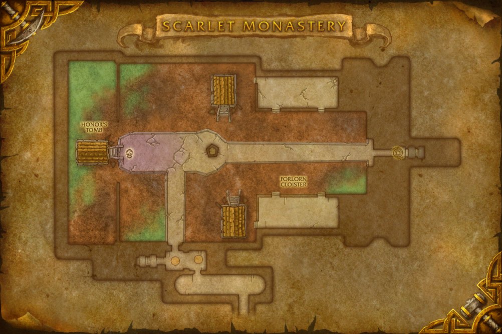 Scarlet Monastery map