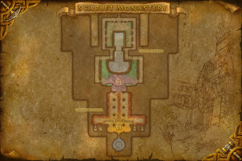 Scarlet Monastery map