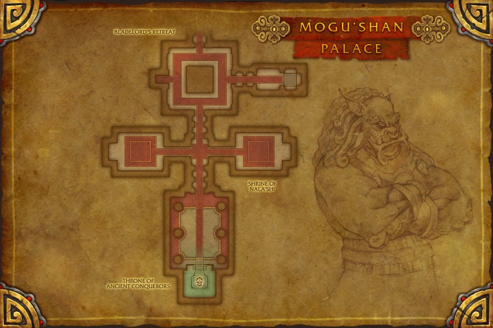 Mogu'shan Palace map