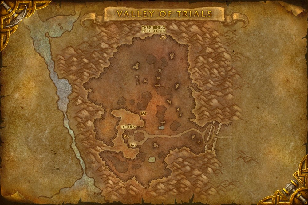 Valley of Trials map