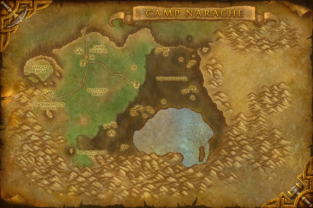 Camp Narache map