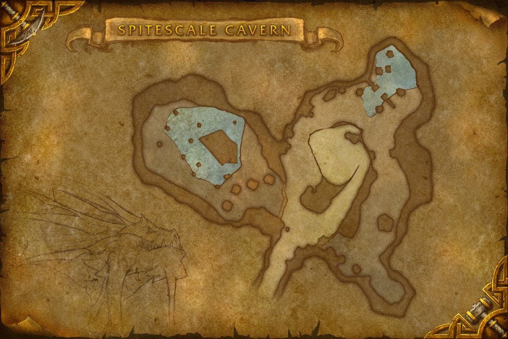 Spitescale Cavern map
