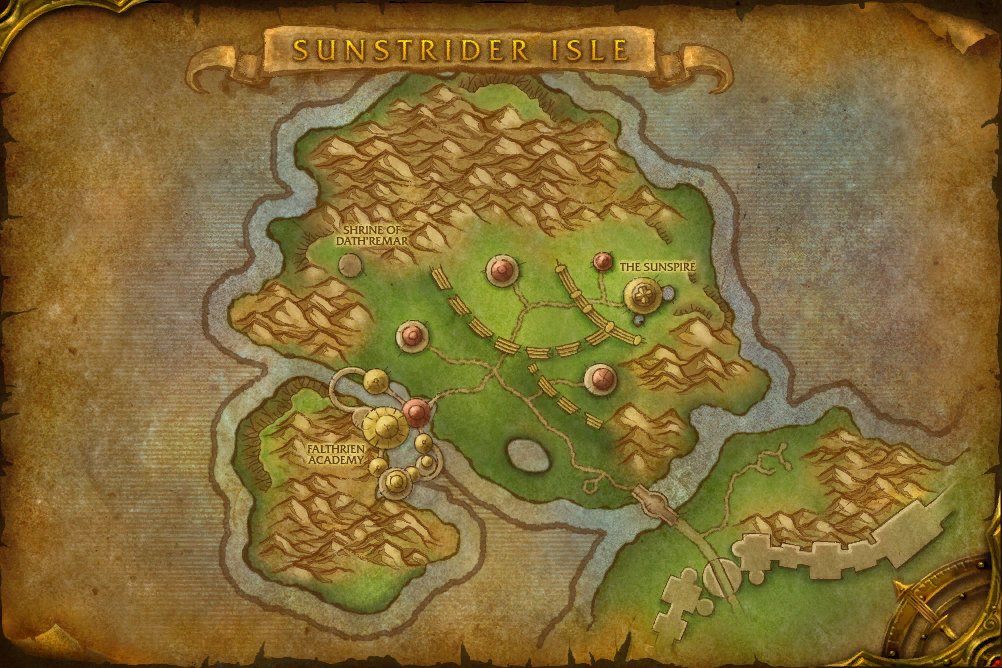 Sunstrider Isle map