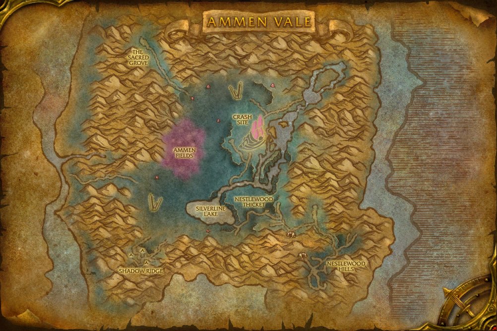 Ammen Vale map