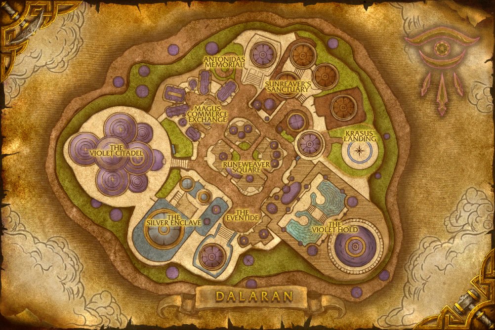 Dalaran map
