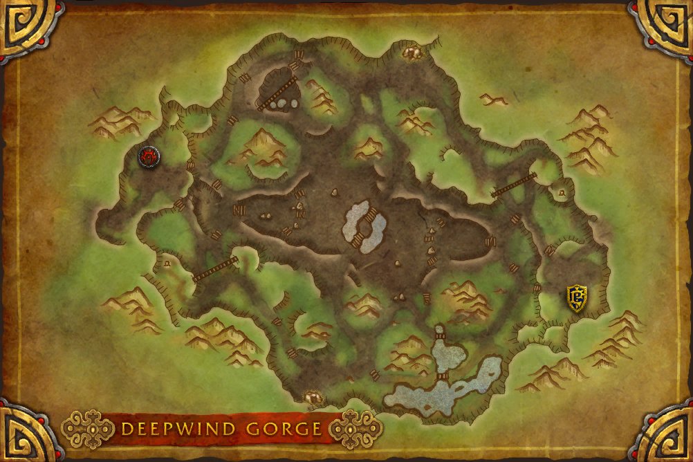 Deepwind Gorge map