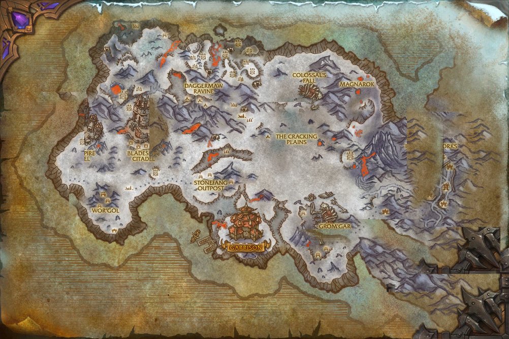 Frostfire Ridge map