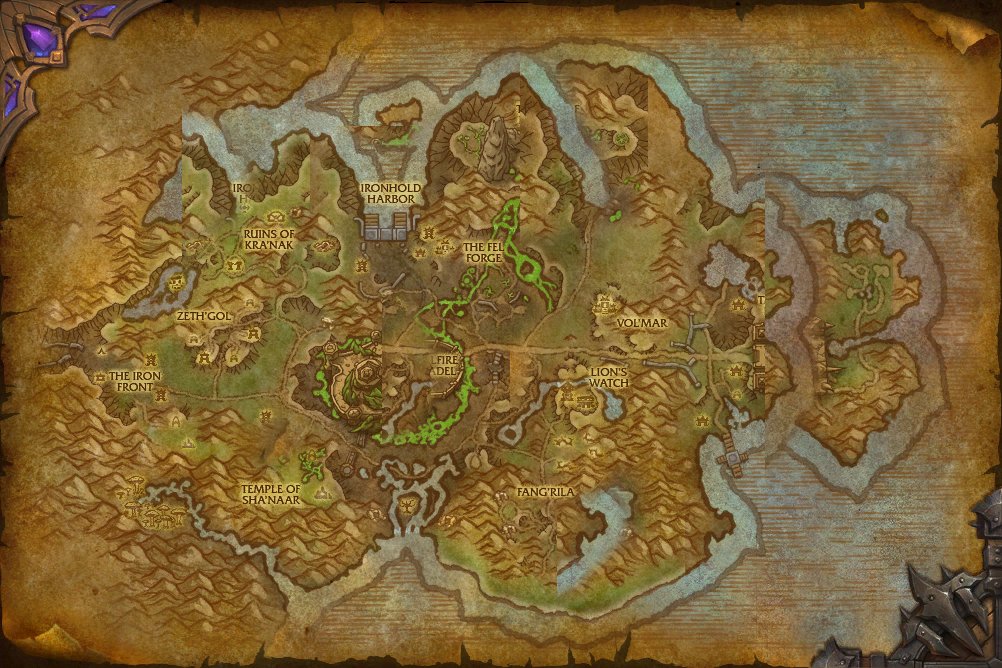 Tanaan Jungle map