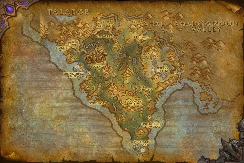 Spires of Arak map