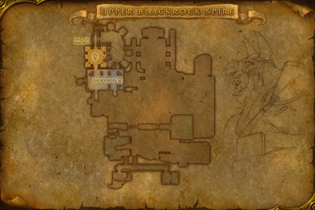 Upper Blackrock Spire map