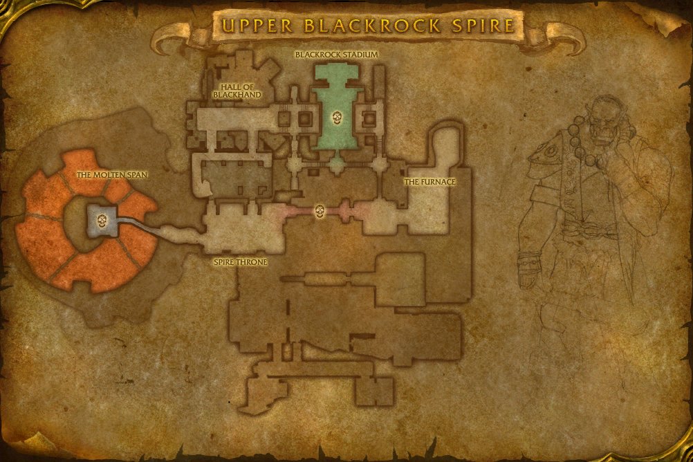 Upper Blackrock Spire map