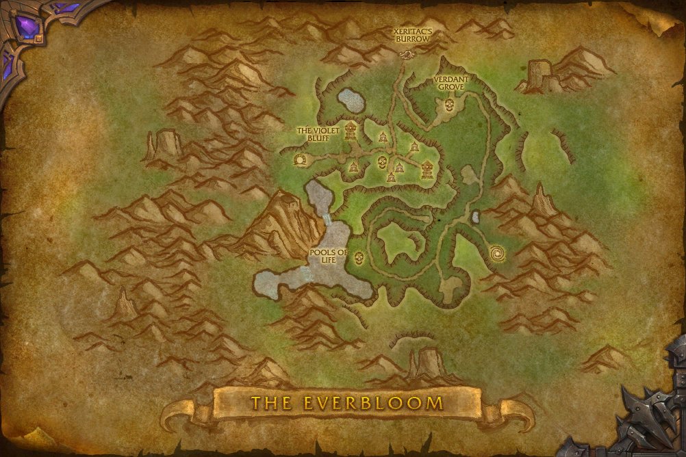 The Everbloom map