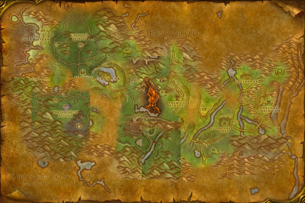Ashenvale map