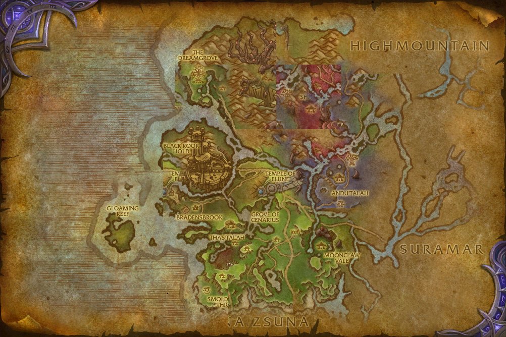 Val'sharah map