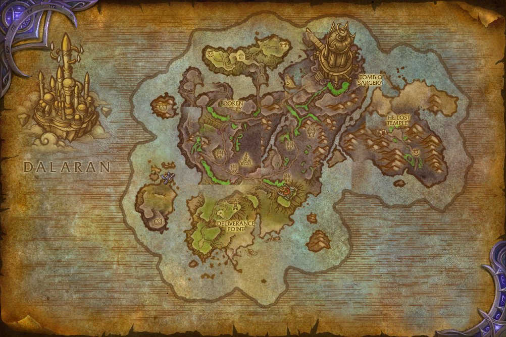 Broken Shore map