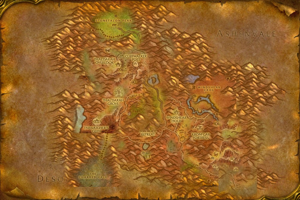 Stonetalon Mountains map
