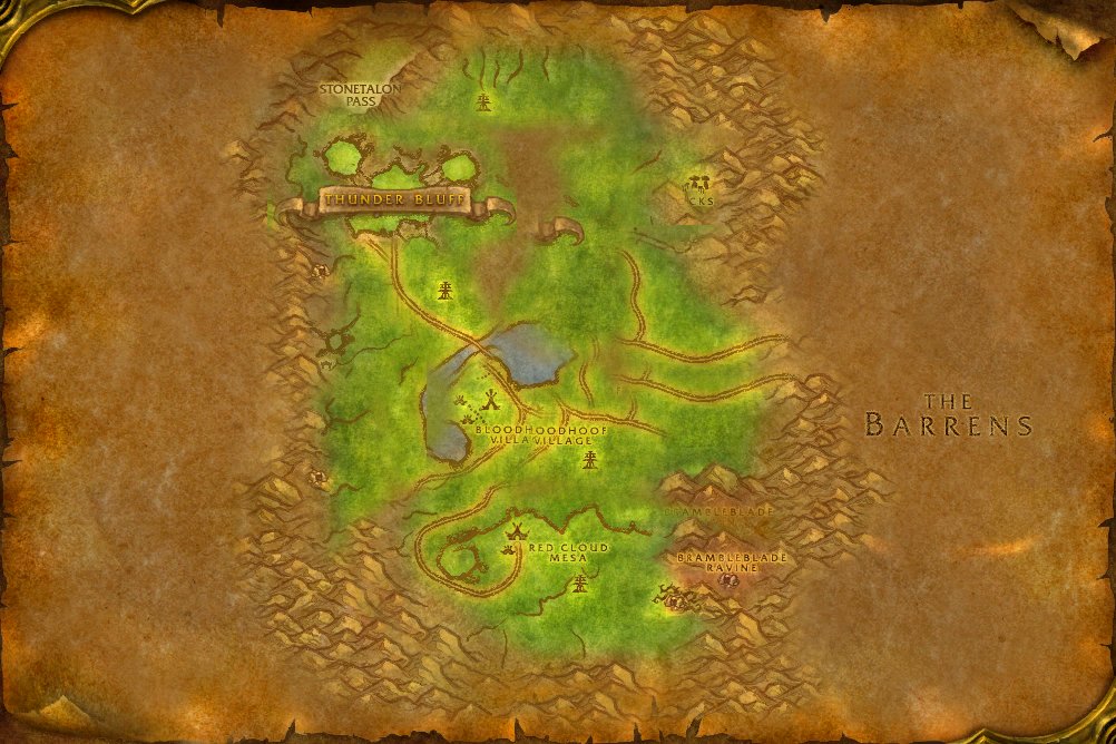 Mulgore map