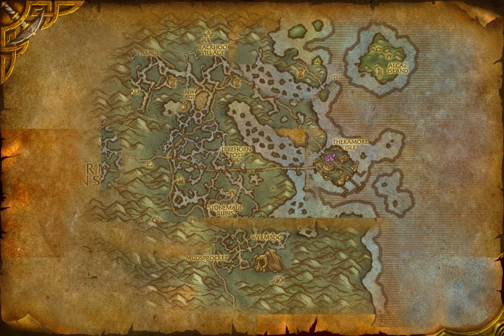 Dustwallow Marsh map