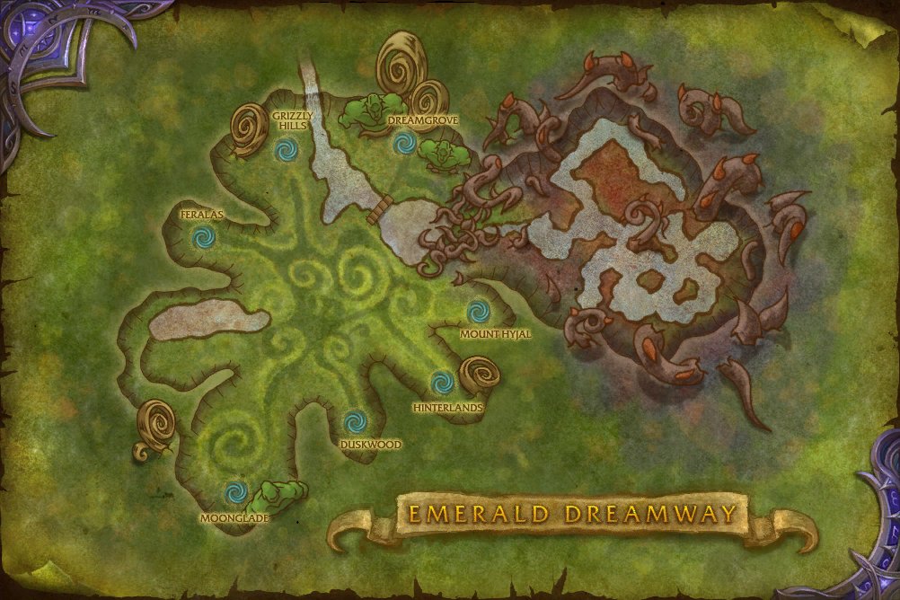 Emerald Dreamway map