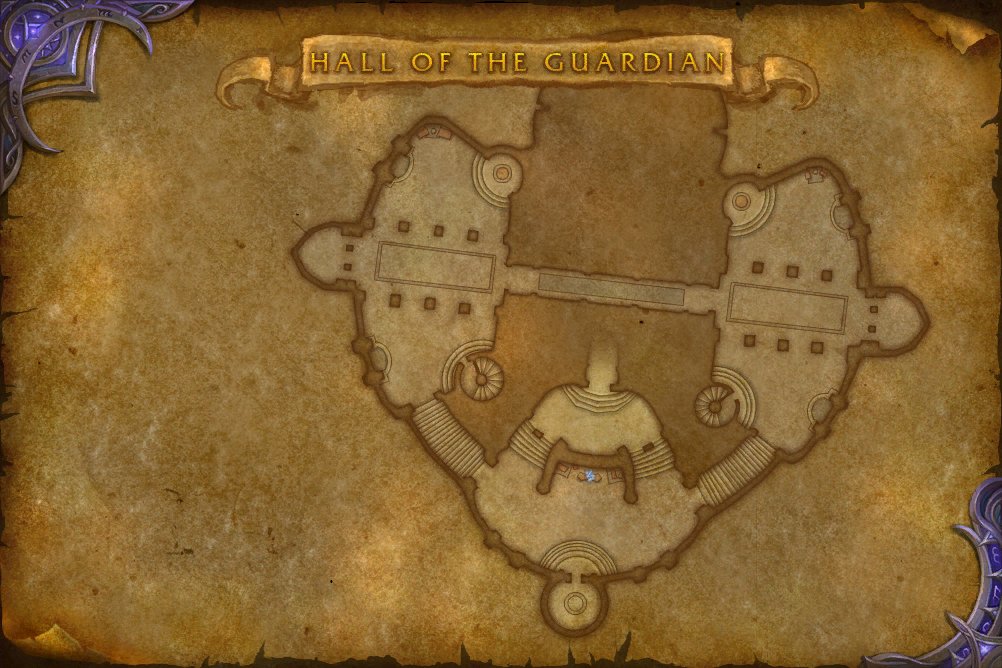 Hall of the Guardian map