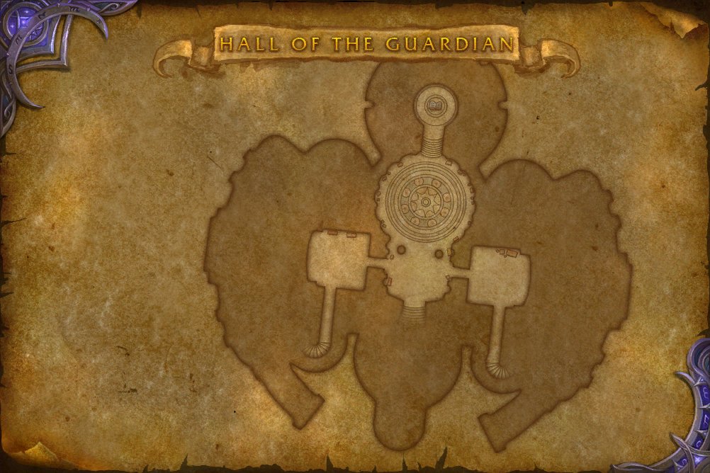 Hall of the Guardian map