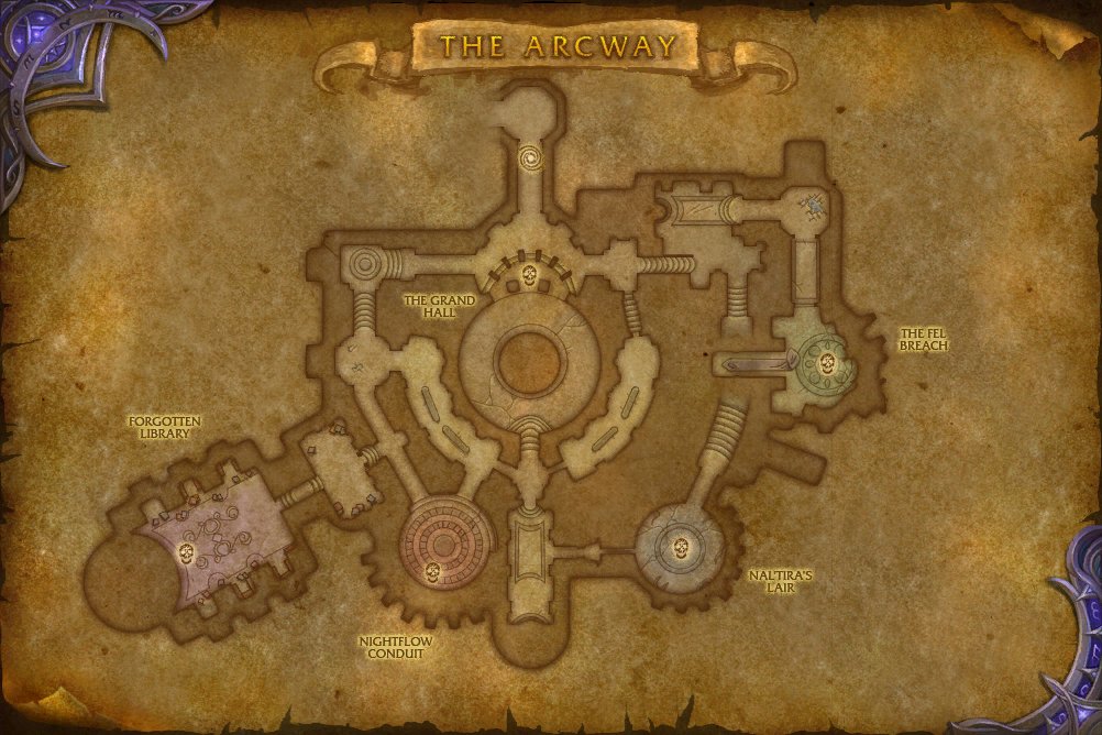 The Arcway map