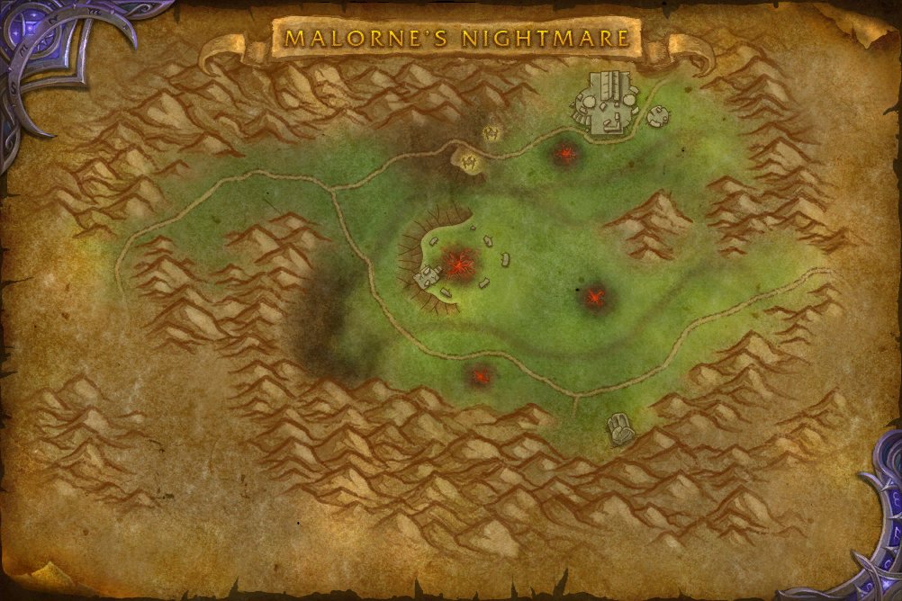 Malorne's Nightmare map