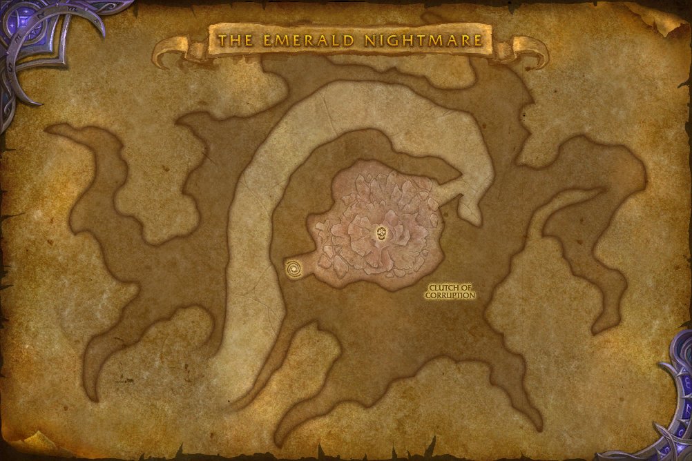 The Emerald Nightmare map