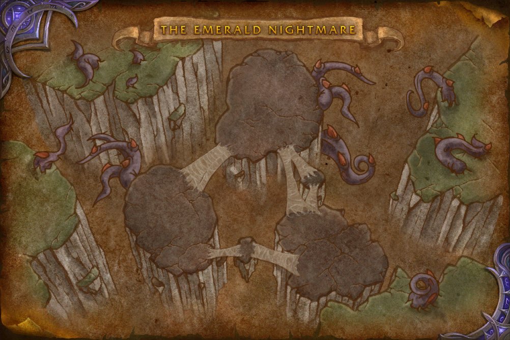 The Emerald Nightmare map