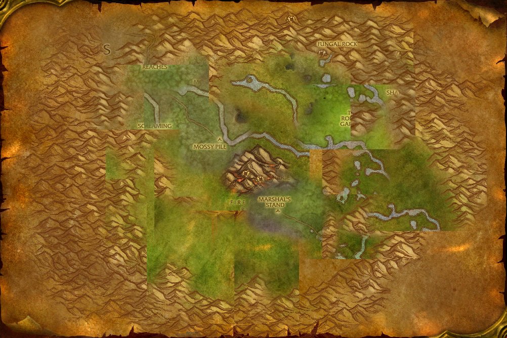 Un'Goro Crater map