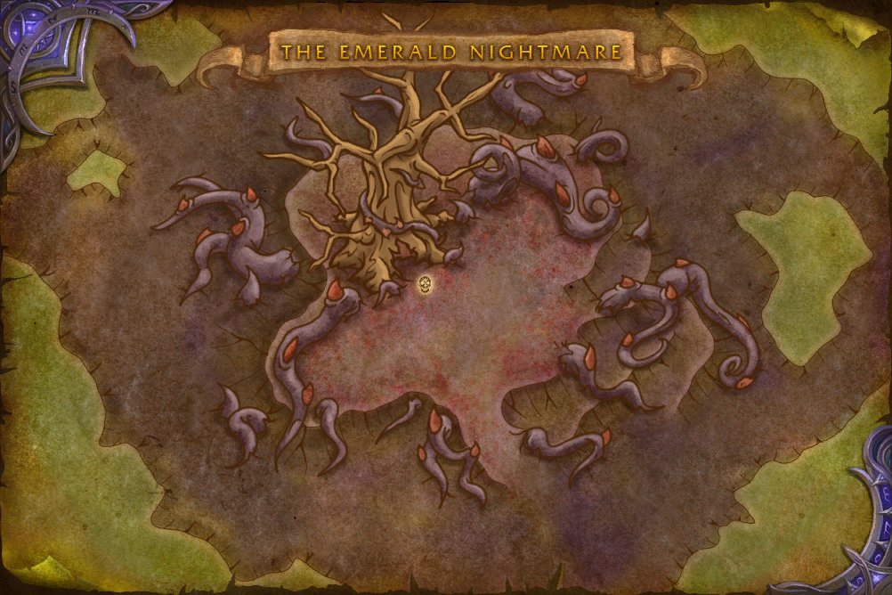 The Emerald Nightmare map