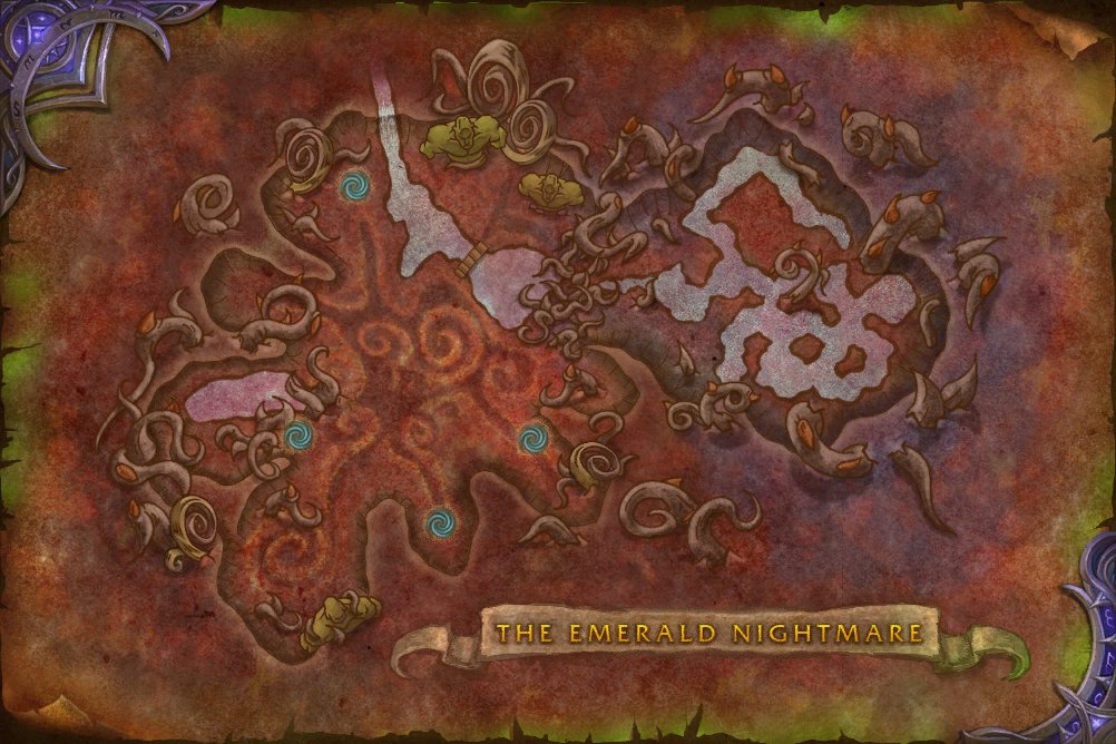 The Emerald Nightmare map