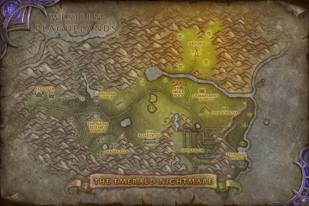 The Emerald Nightmare map