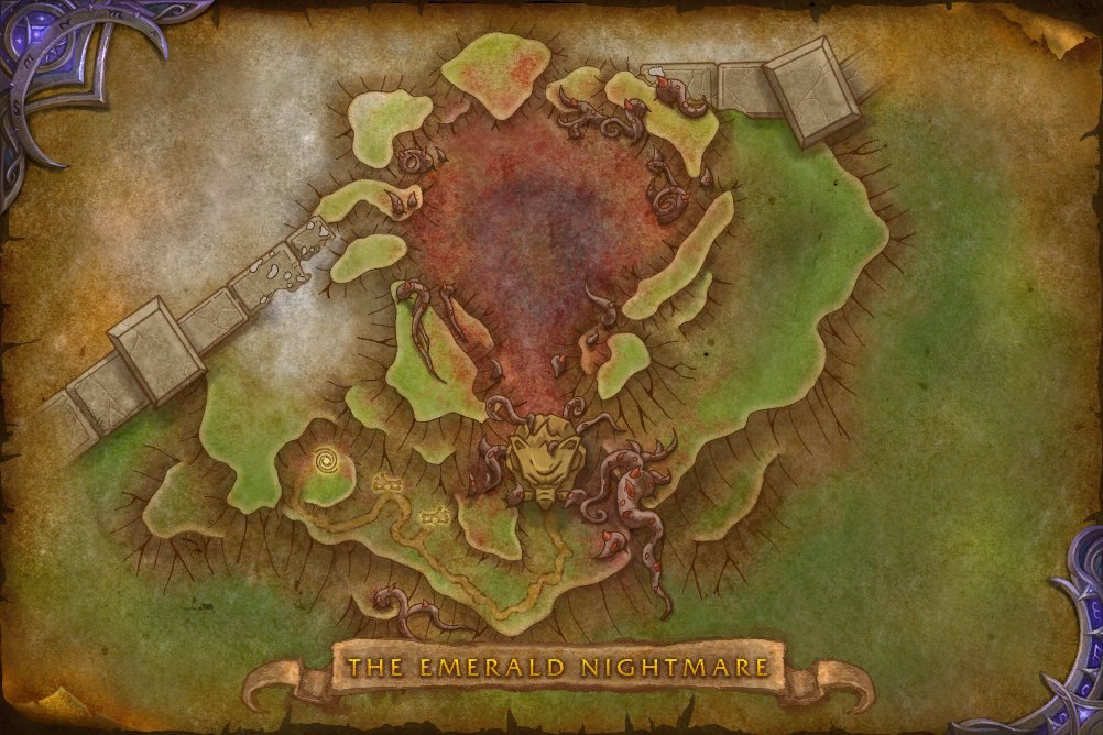 The Emerald Nightmare map