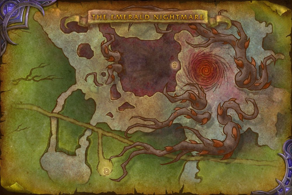 The Emerald Nightmare map