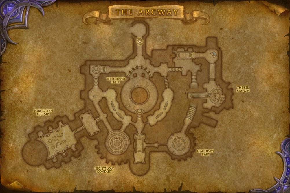 The Arcway map