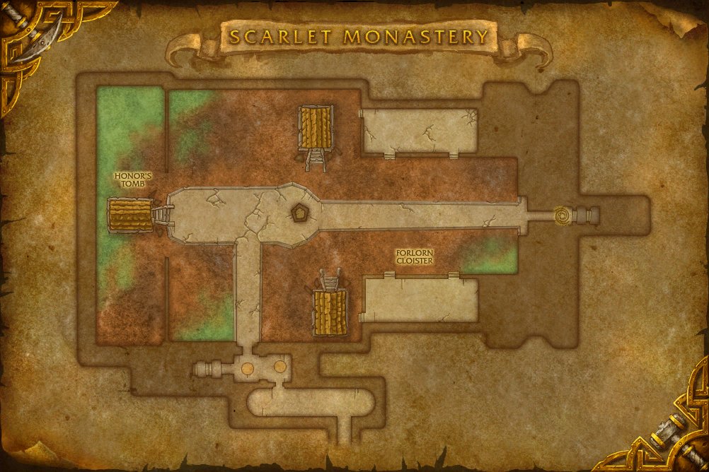 Scarlet Monastery map