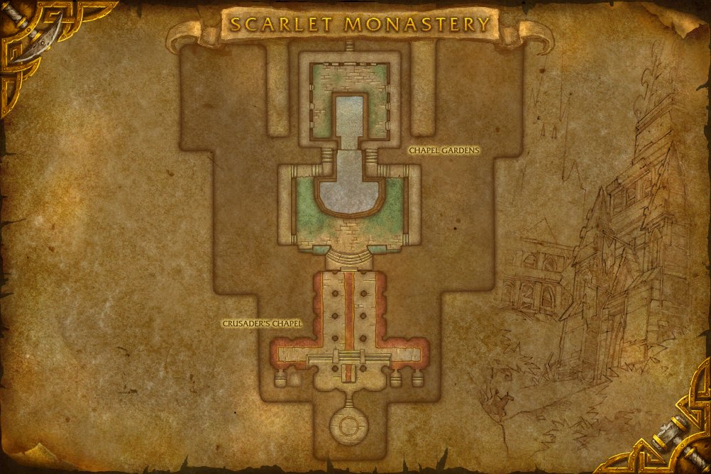 Scarlet Monastery map