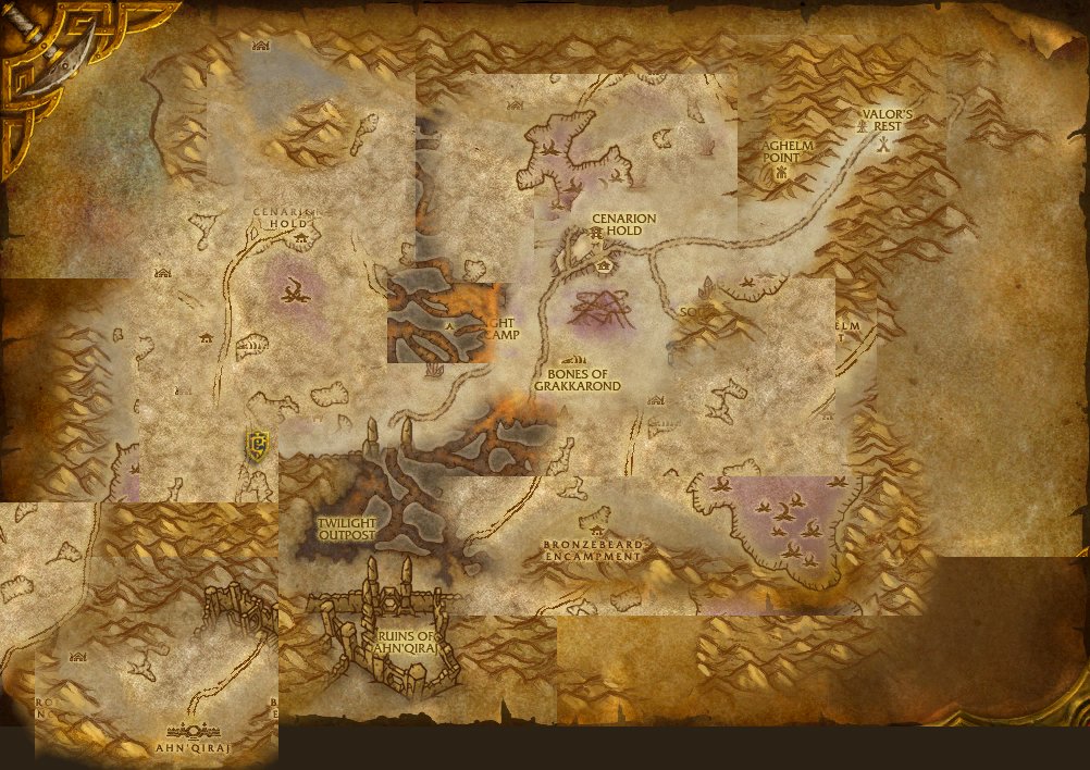 Silithus map