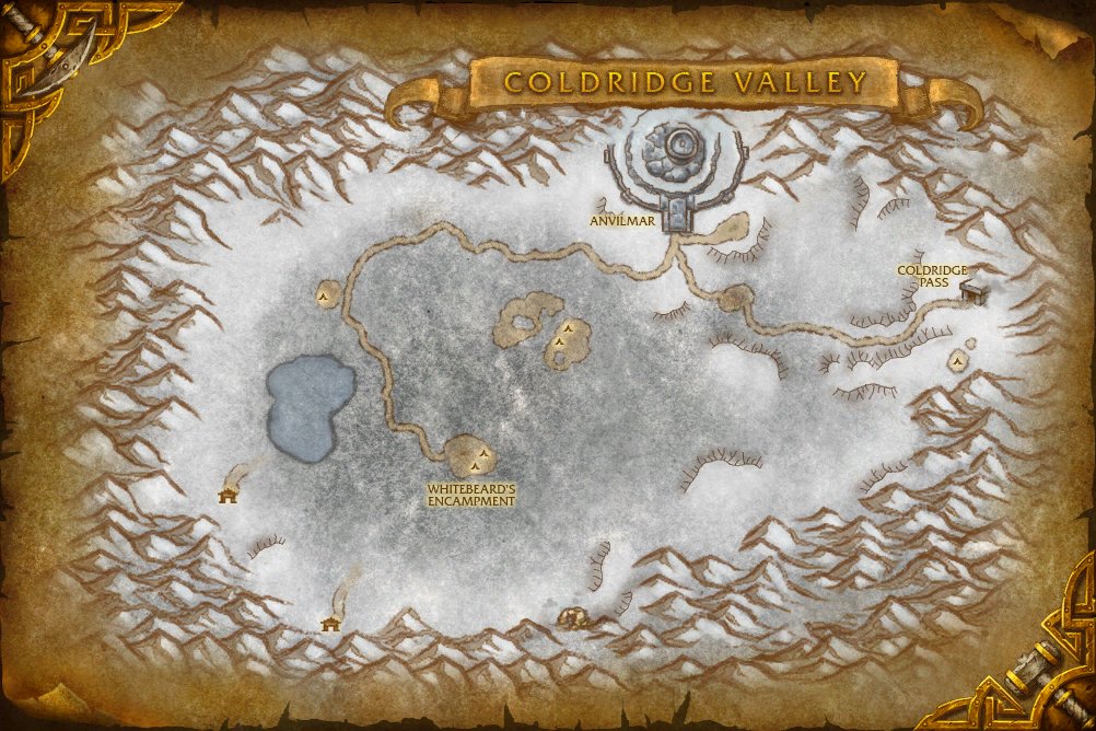 Coldridge Valley map