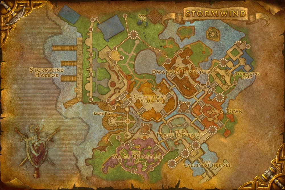 Stormwind City map