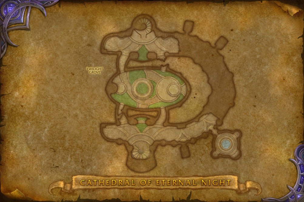 Cathedral of Eternal Night map