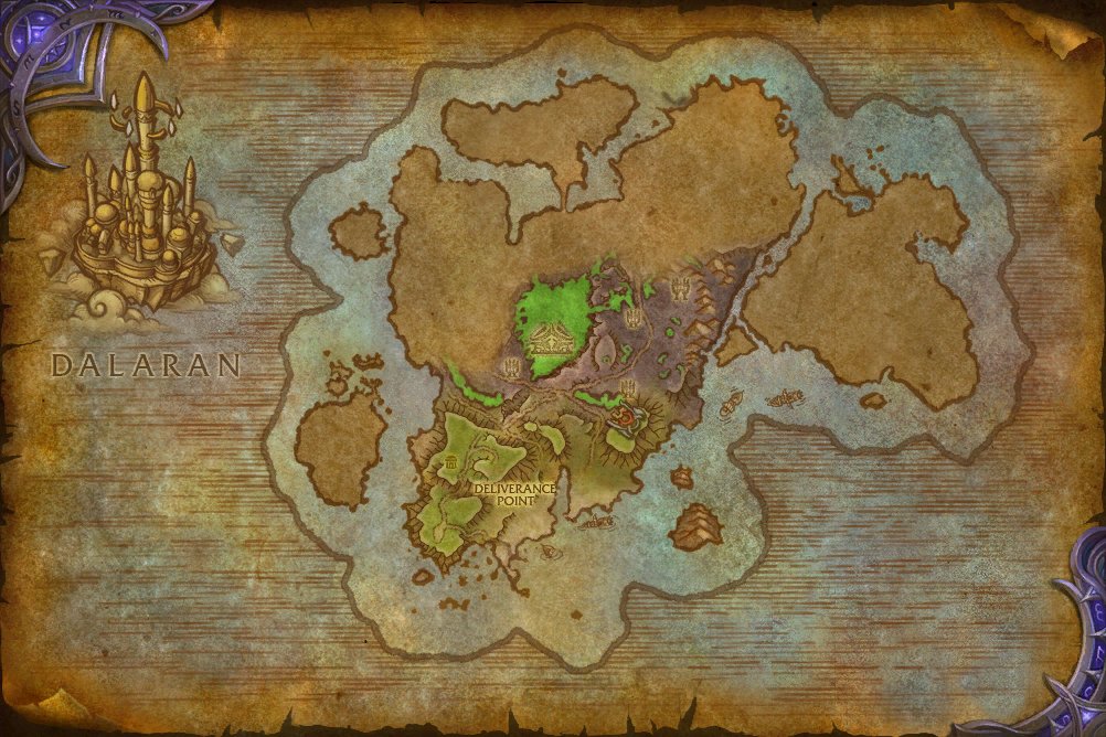 Assault on Broken Shore map