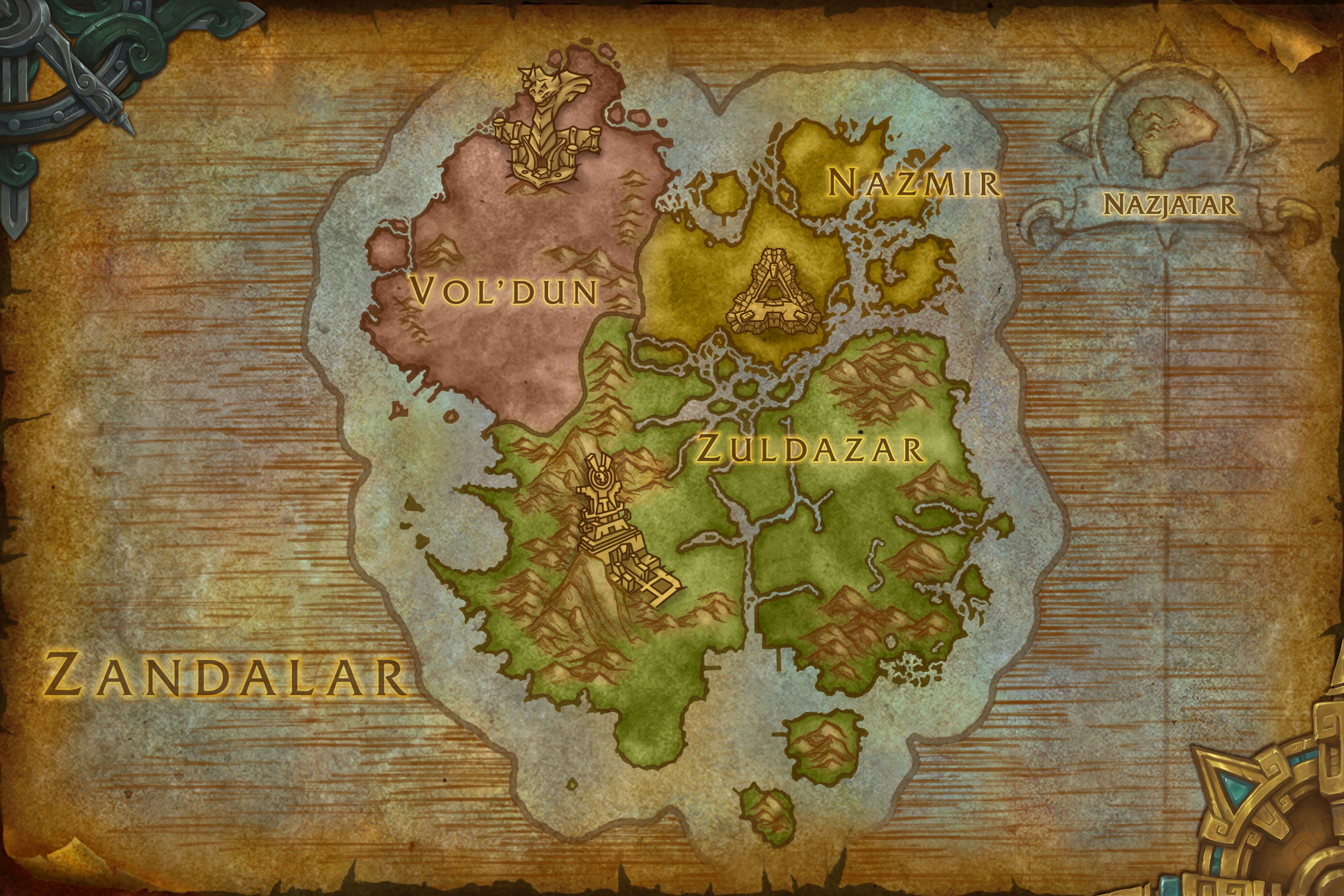 Zandalar map
