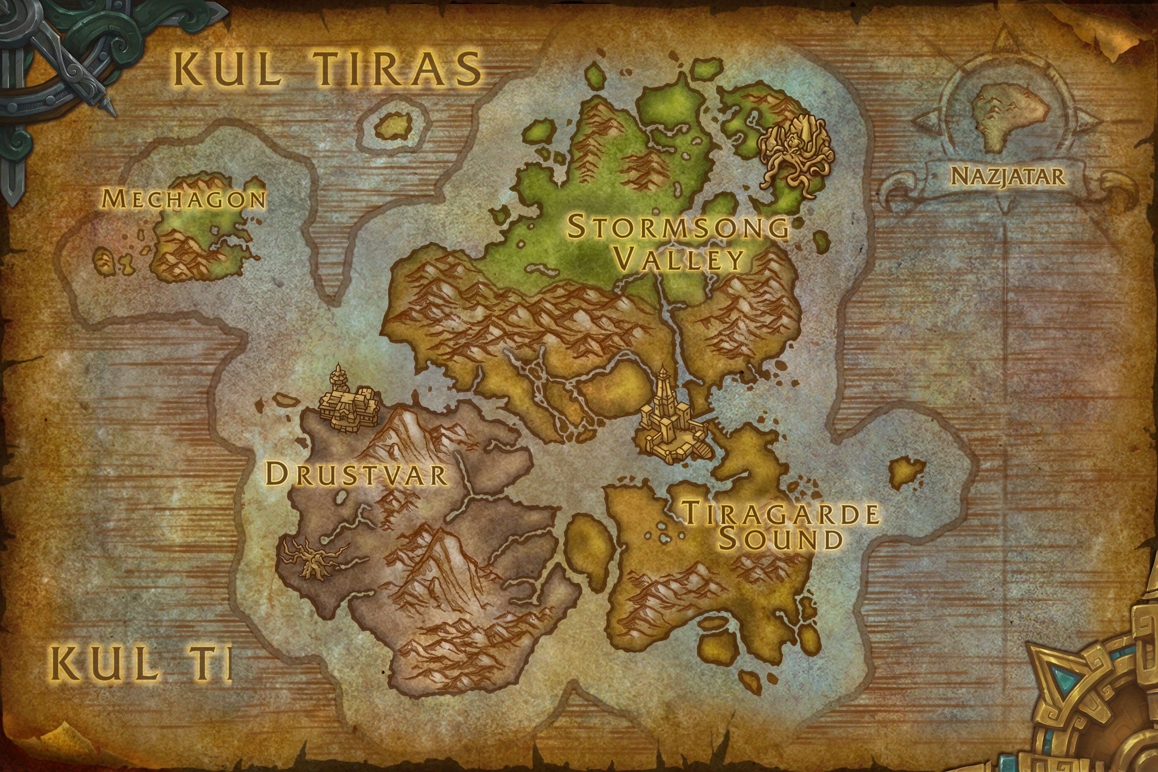 Kul Tiras map
